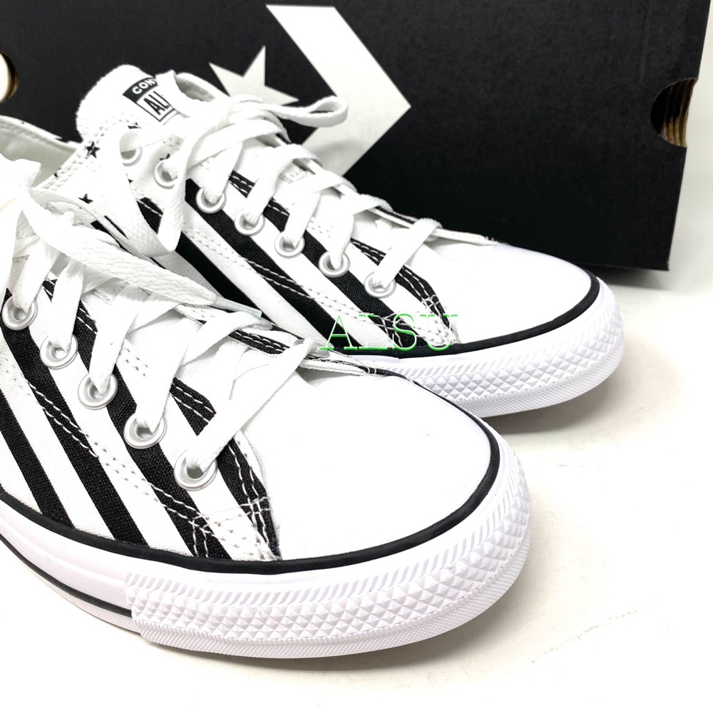 Converse Chuck Taylor All Stars Shoes Men’ Low White Black Canvas Size 167837F - Picture 8 of 11